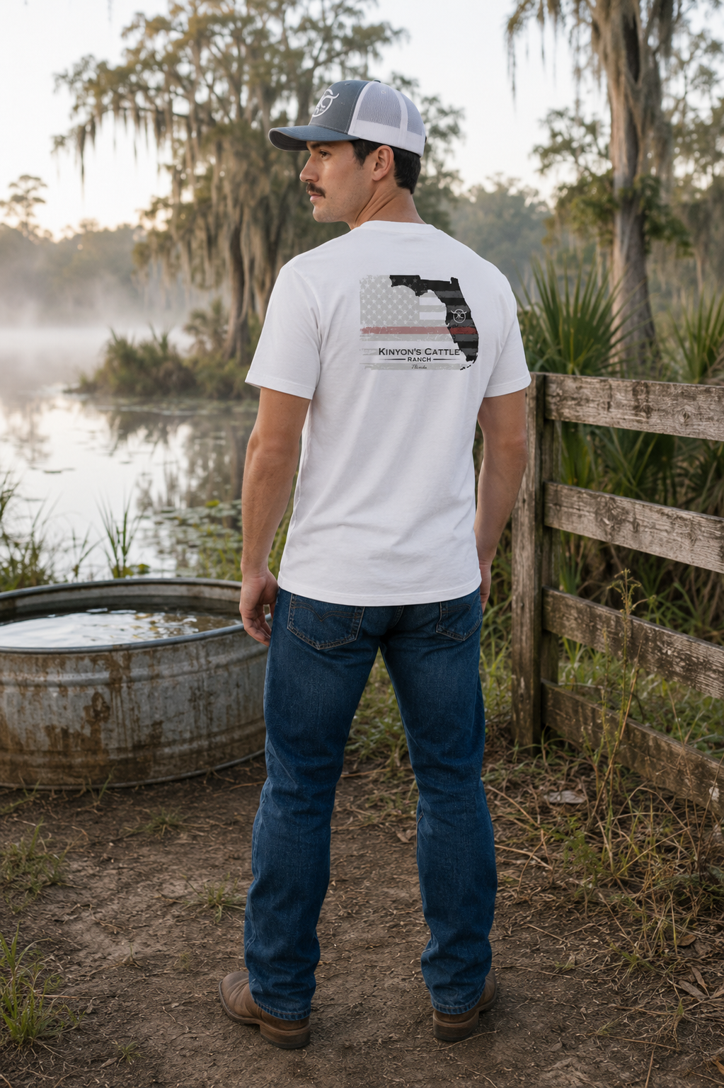 KCRanch Red Line Patriotic Tee