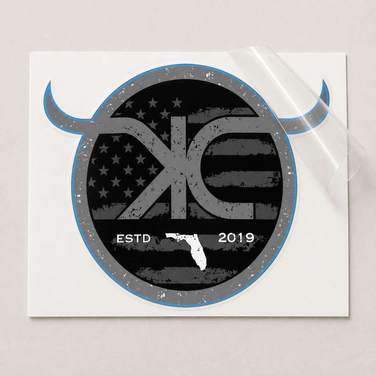 KCRanch Patriotic Window Decal